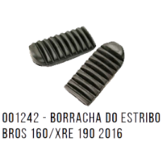 Borracha Stribo Compatível NXR-160 Bros/XRE-190 (Preto) WM